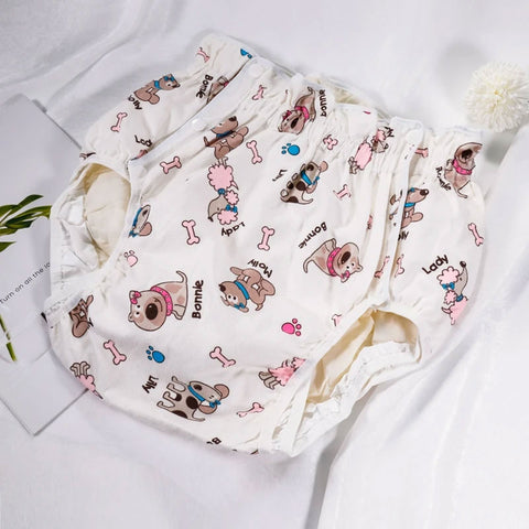 Incontinence Pants with Dog Print
