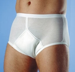 Cotton Underpants With an Absorbent Liner for Men