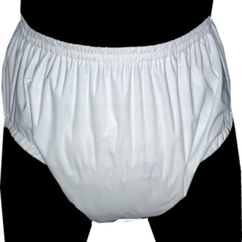 Pull On Incontinence White Plastic Pants